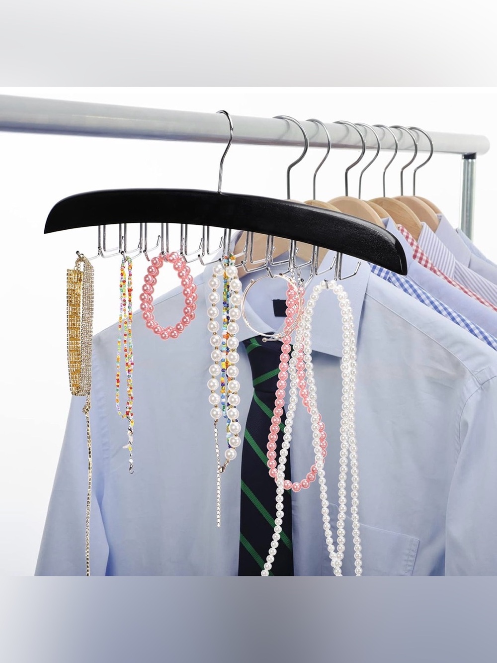 💫10/$25 • Wooden Multi Functioning Hanger/Organizer